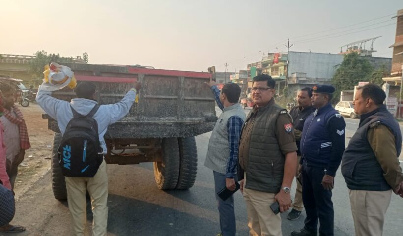 यातायात नियमों का पालन न करने वाले 634 वाहनों का हुआ चालान 